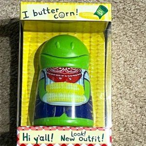 NEW Butter Boy-Butter Keeper & Spreader-Easy to Butter Your Corn-Green